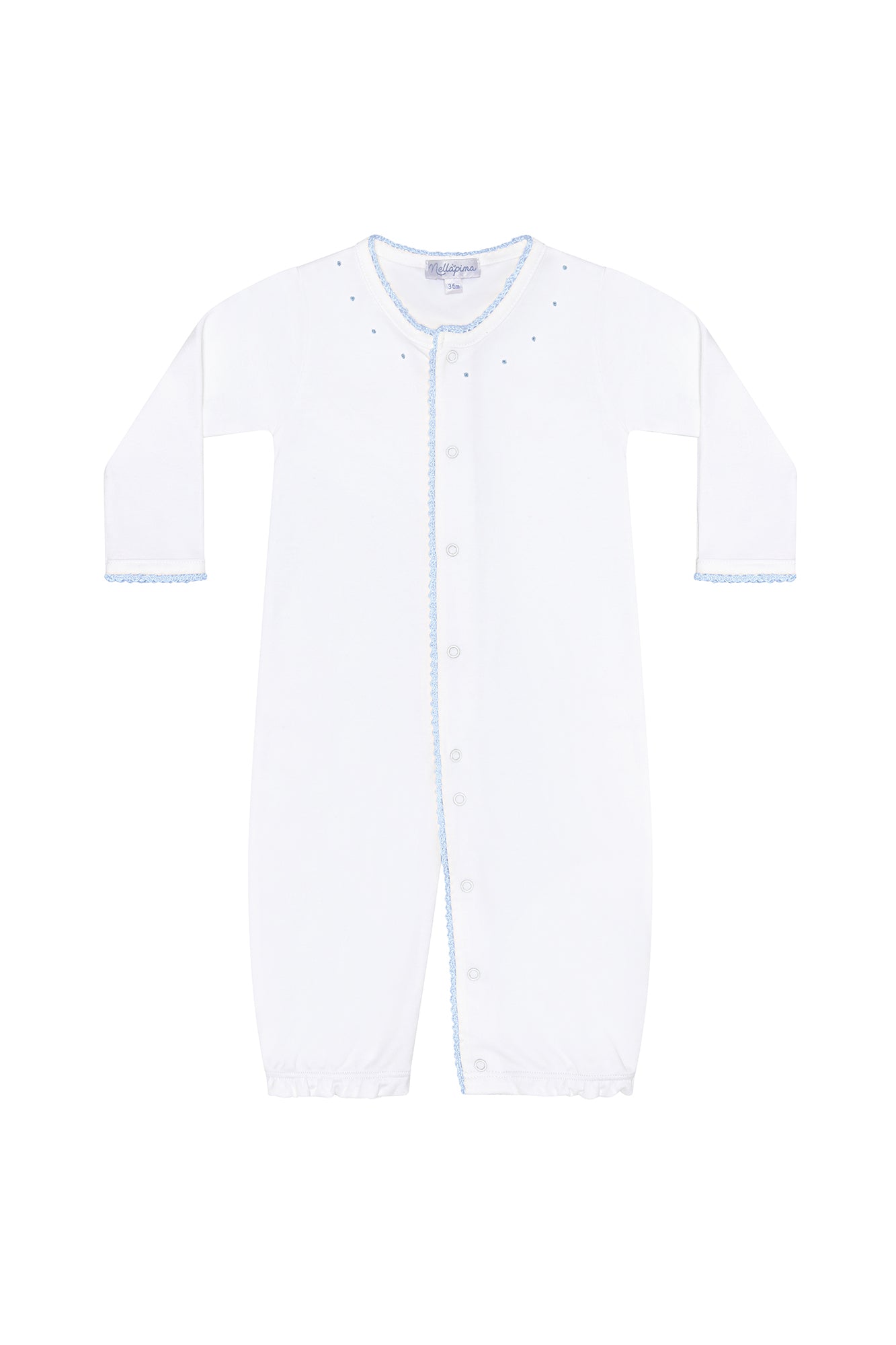 Image of Blue Crochet Converter Gown